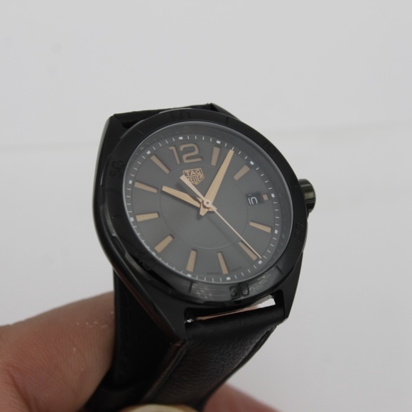 New Tag Heuer WBJ1314.FC8230 Formula 1 Midsize Womens Black Watch Leather Gold - Picture 7 of 13